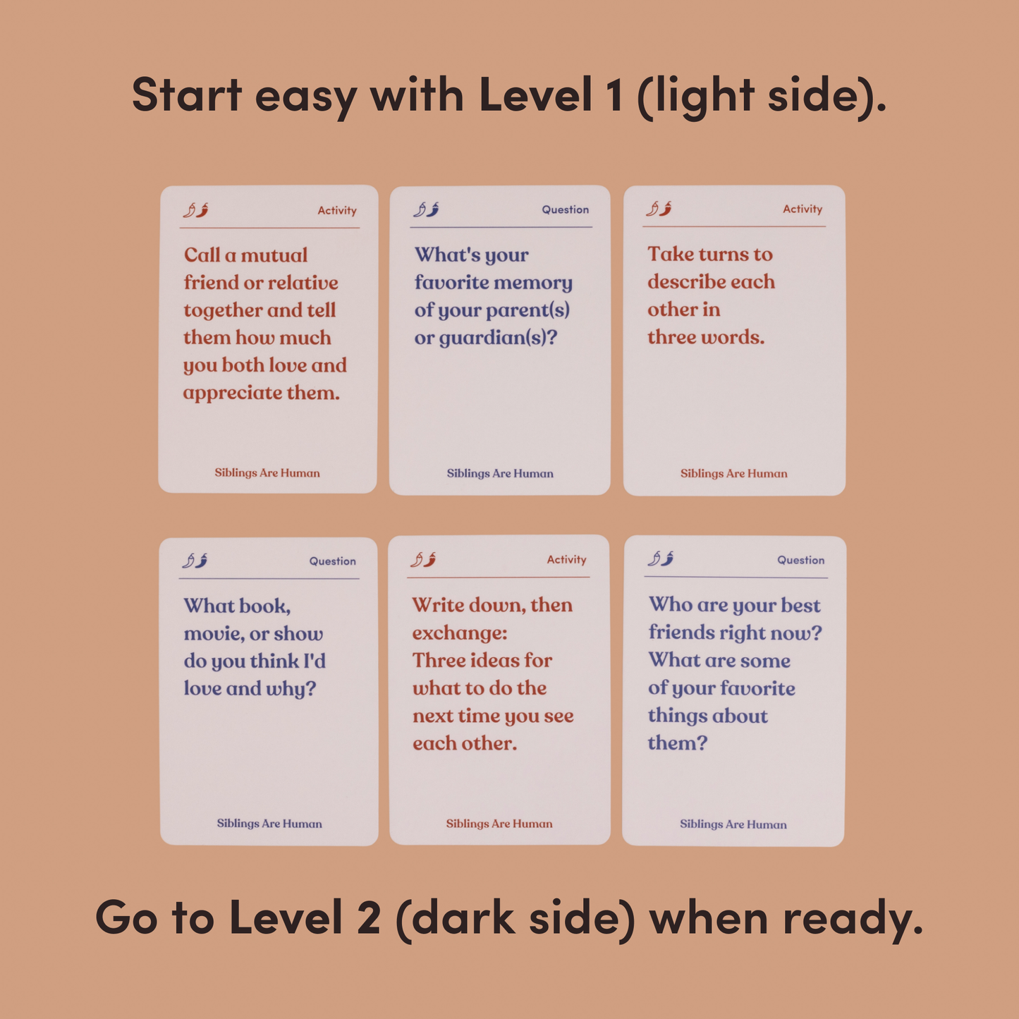 Siblings Are Human Deck