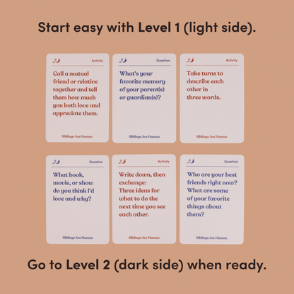 Siblings Are Human Deck