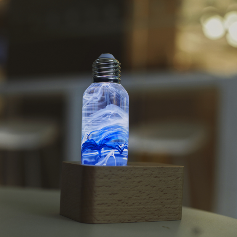 Resin Led Bulb // Blue