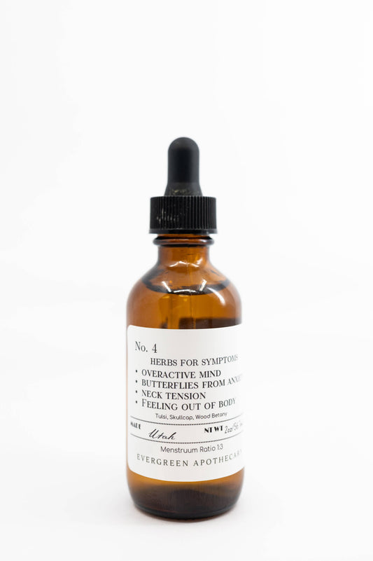 Racing Thoughts Tincture, Herbs For Symptoms No.4