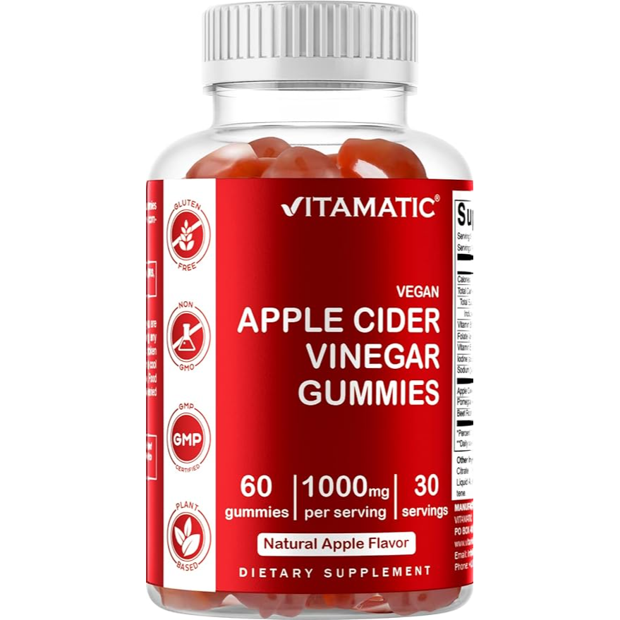 Apple Cider Vinegar - 60 Vegan Gummies