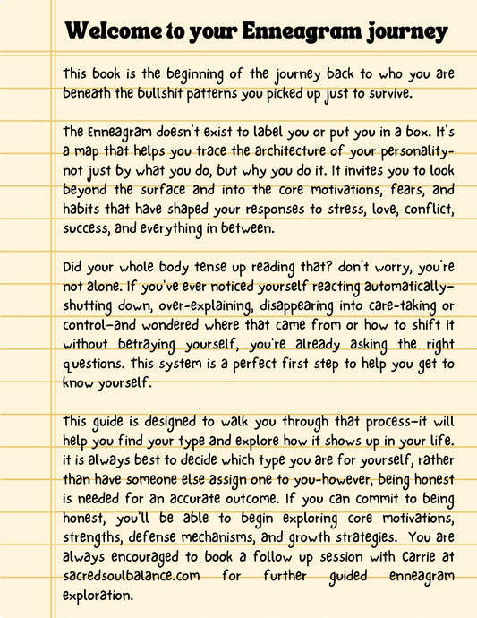 WTF is my Enneagram Type Print