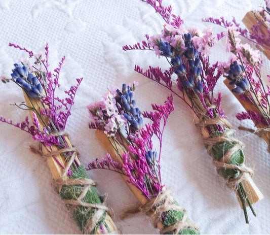 Smudge Stick: Palo Santo Sage & Lavender Bouquet