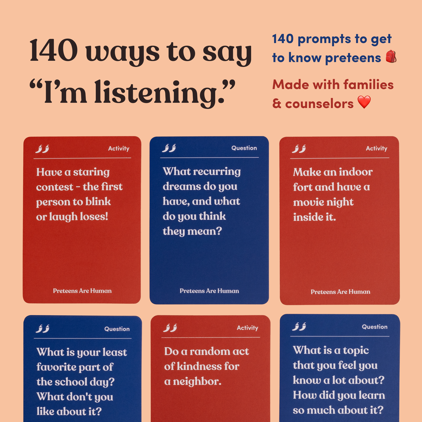 Preteens Are Human Deck (Ages 11-13+)