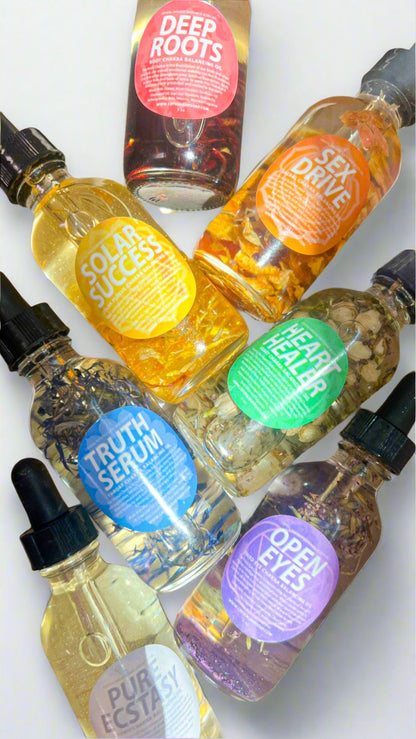 Essential Chakra  Body Oils - 7 Different Blends