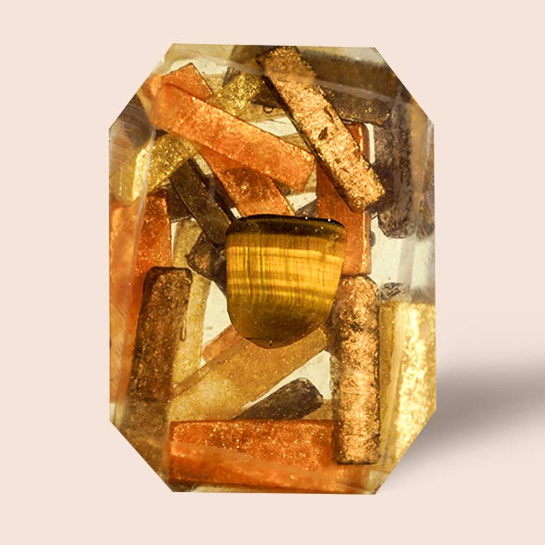 Crystal Infused 5oz Bar Soap - Tiger Eye