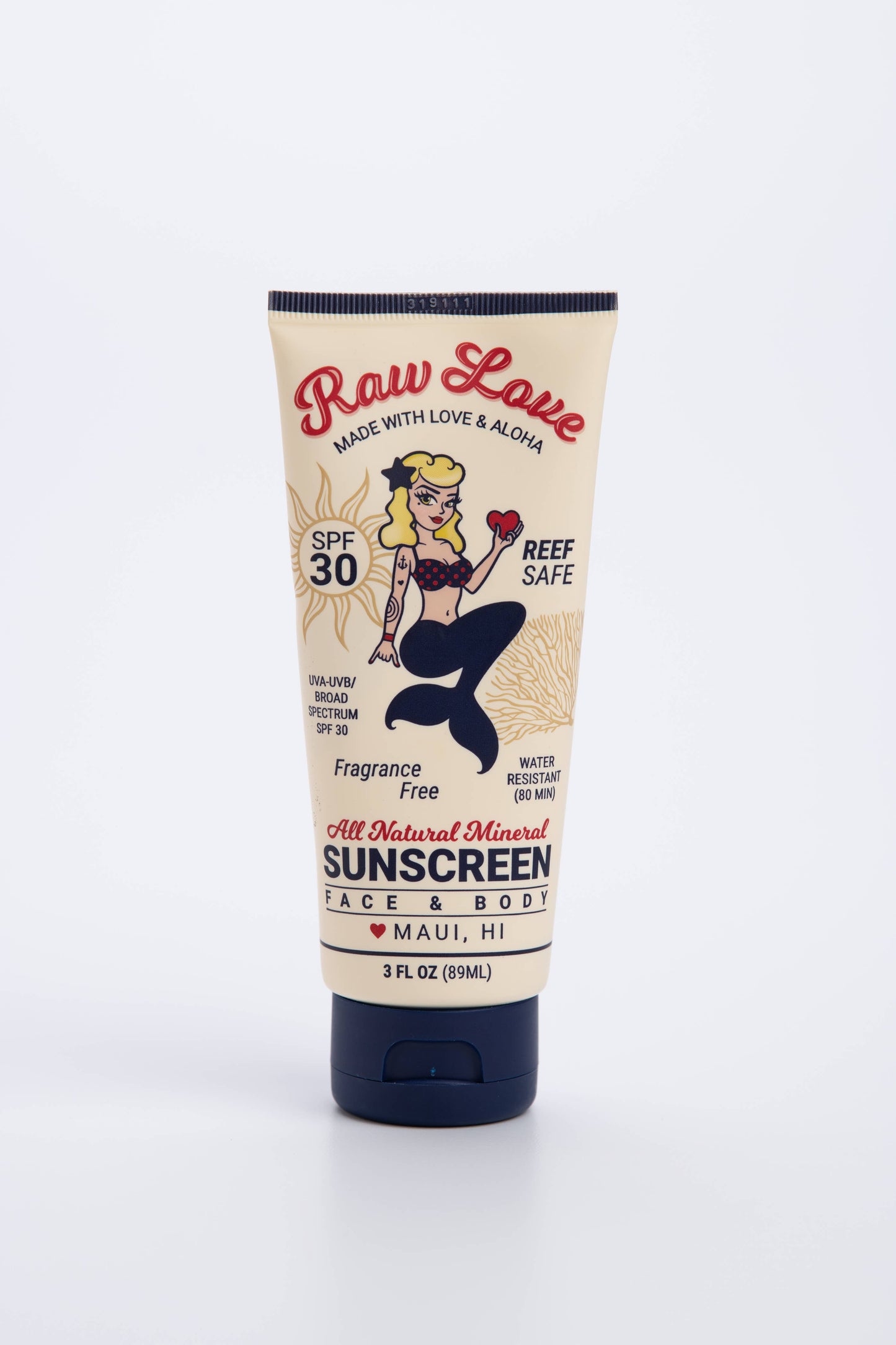 Raw Love Sunscreen 3oz Tube