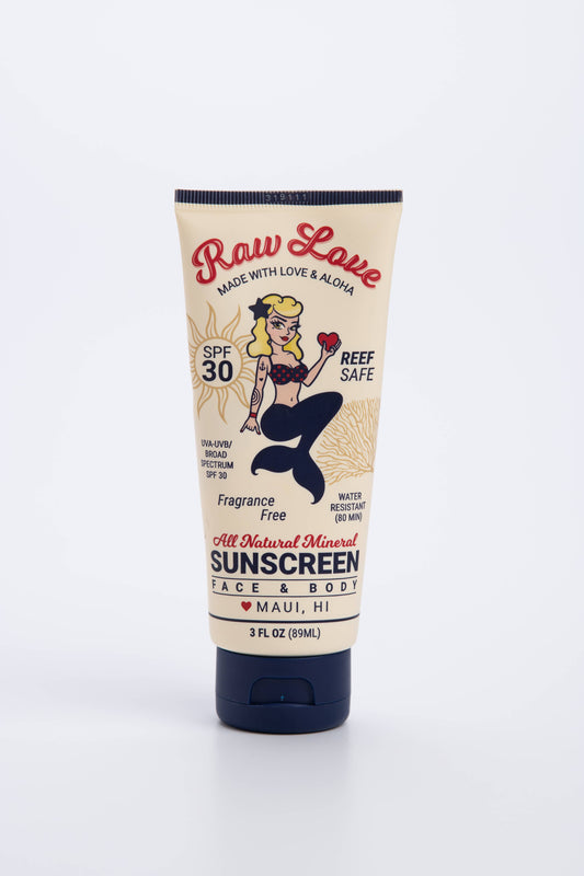 Raw Love Sunscreen 3oz Tube