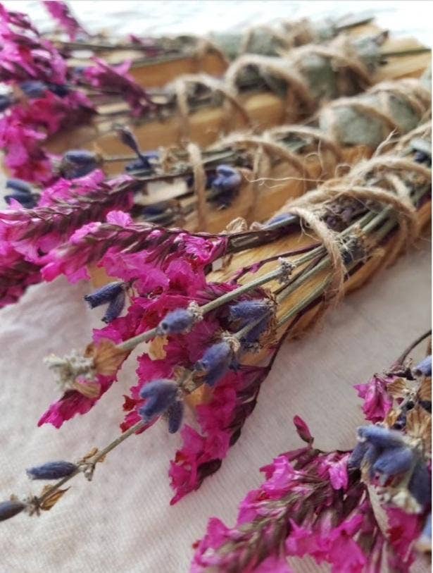 Smudge Stick: Palo Santo Sage & Lavender Bouquet