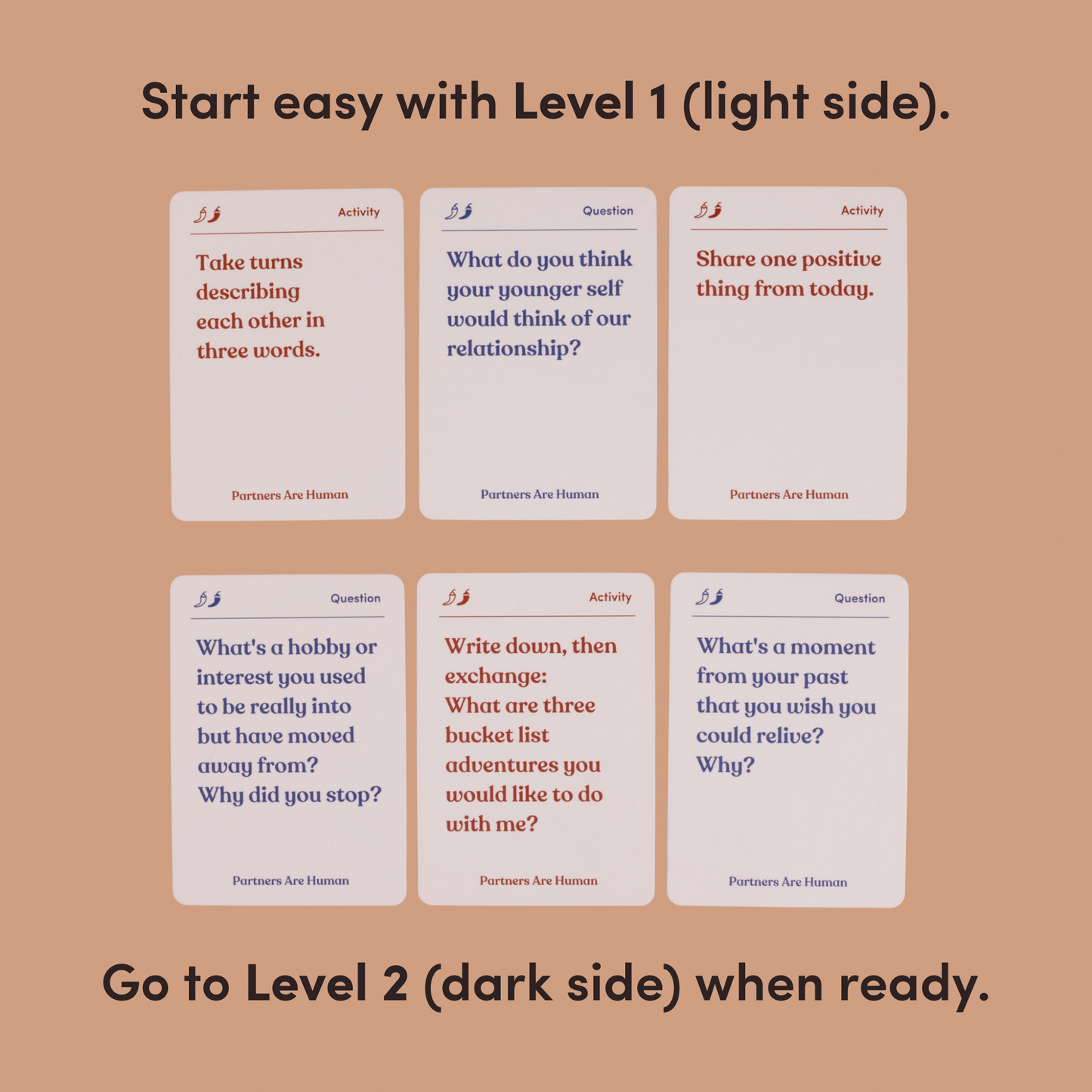 Partners Are Human Deck (couples edition)