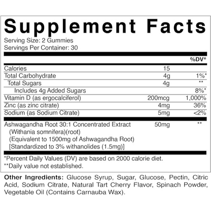 Ashwagandha - 60 Vegan Gummies