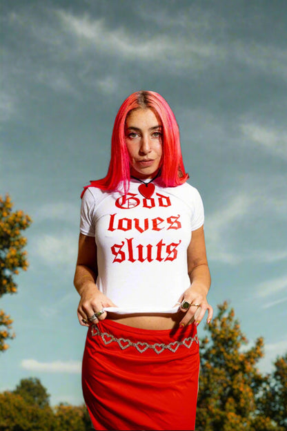 God Loves Sl*ts Baby T-Shirt