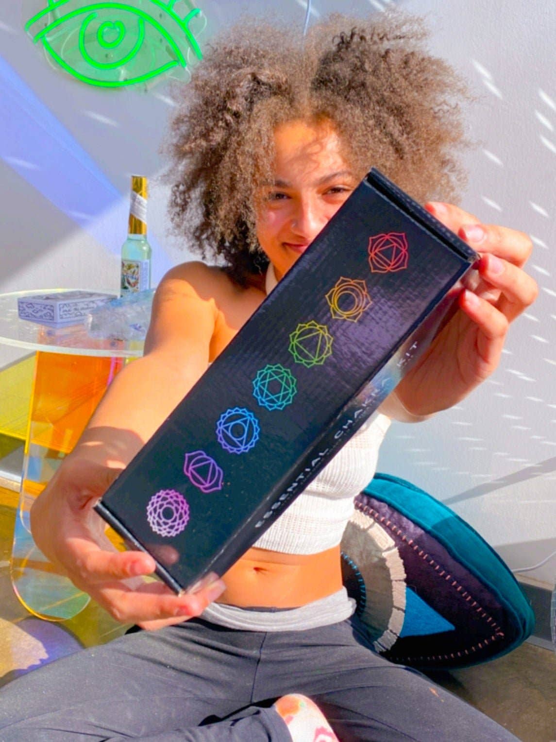 Essential Chakra Crystal Infused Soap Set