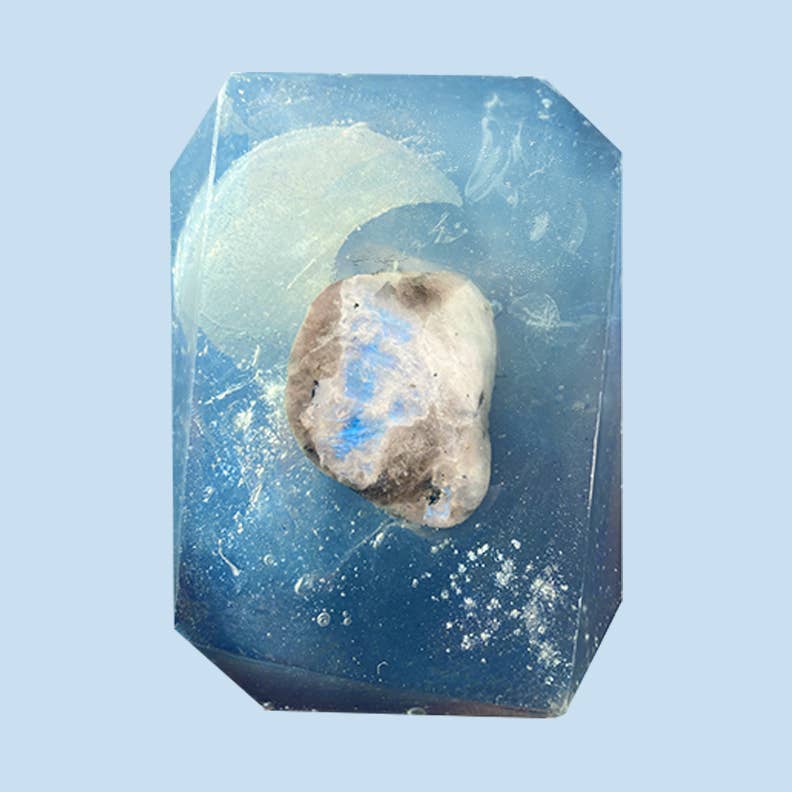 Crystal Infused 7oz Bar Soap - Moonstone
