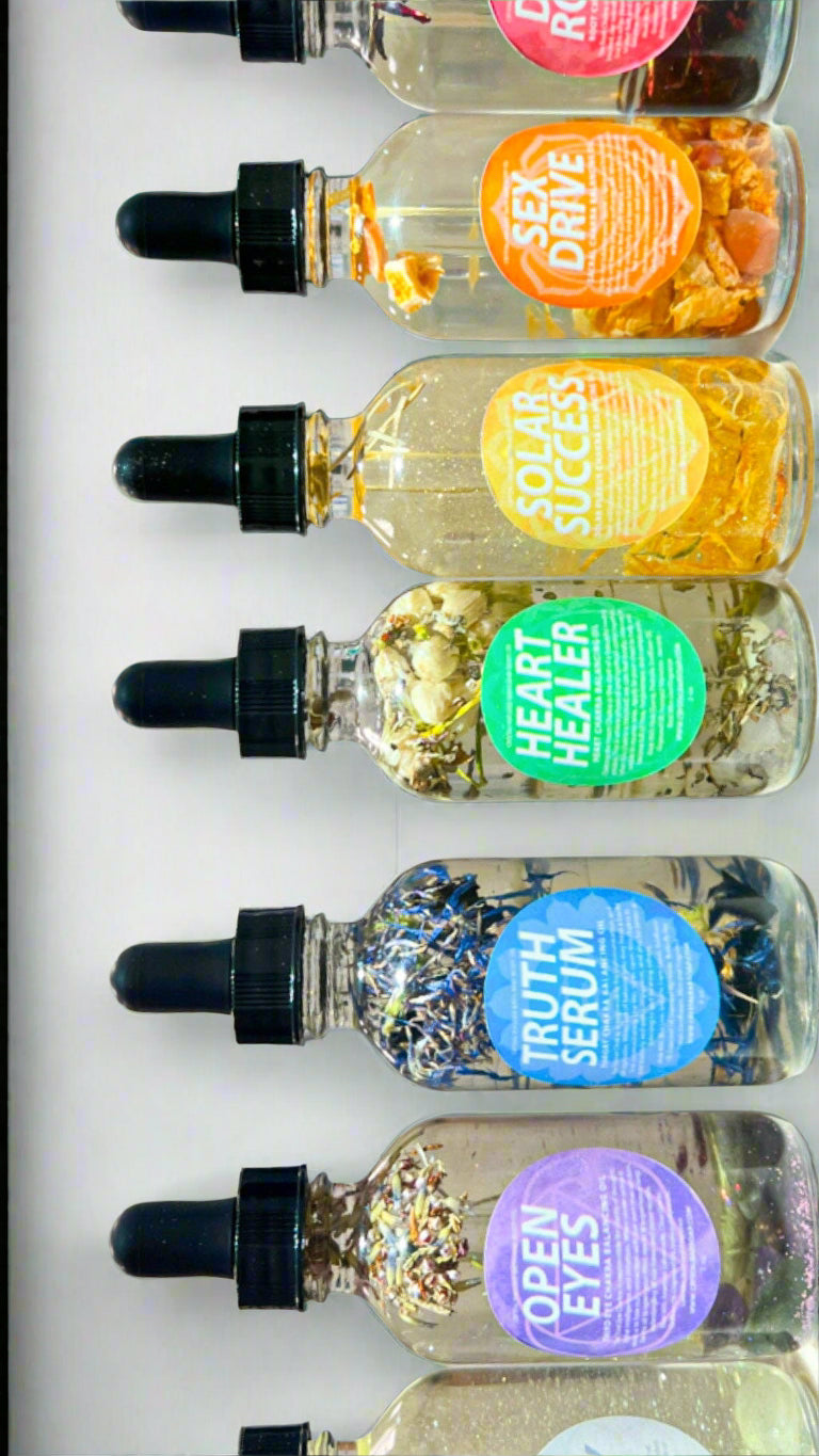 Essential Chakra  Body Oils - 7 Different Blends