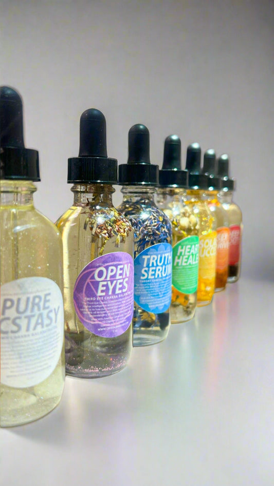 Essential Chakra  Body Oils - 7 Different Blends