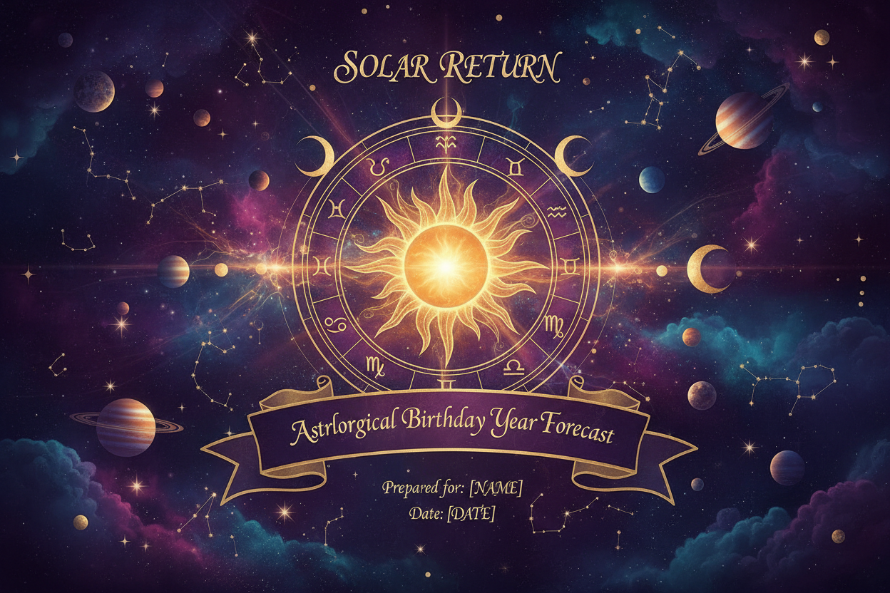 Solar return report (birthday year forecast)